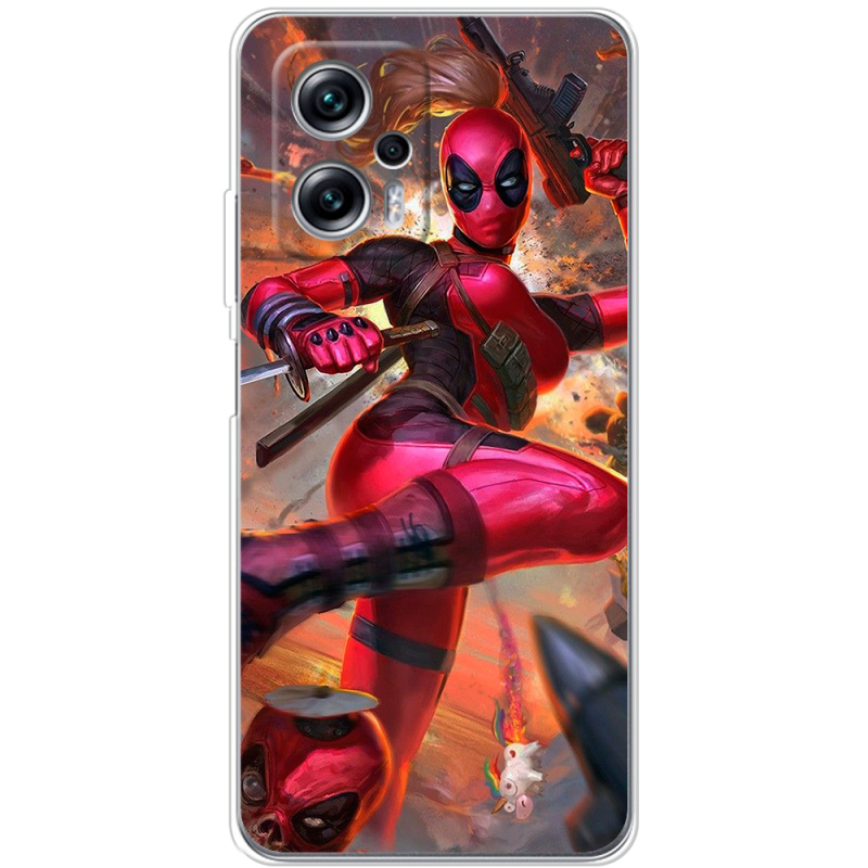 Чехол BoxFace Poco X4 GT Woman Deadpool