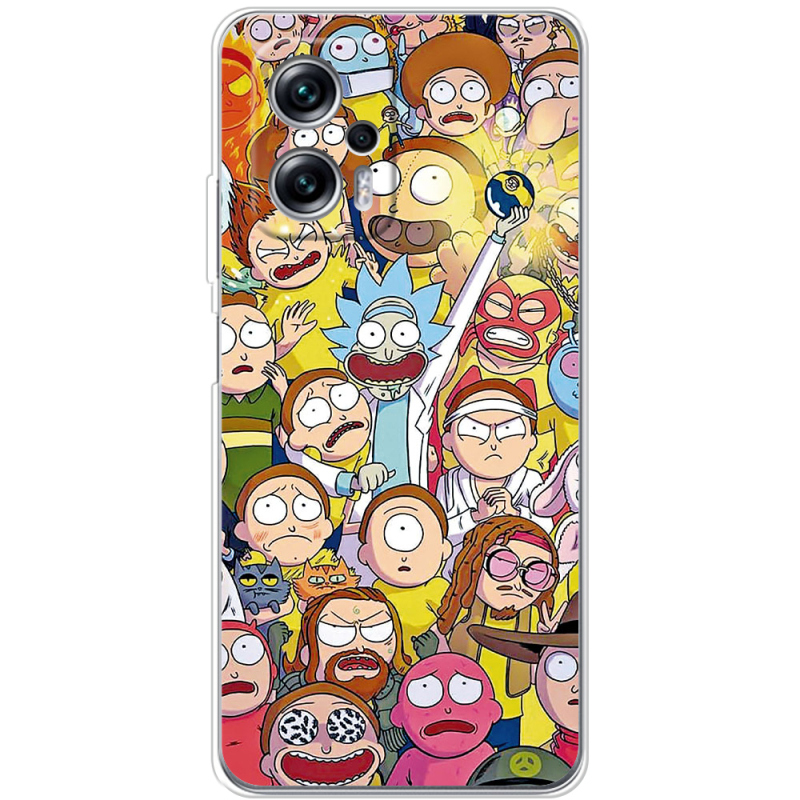 Чехол BoxFace Poco X4 GT Rick and Morty