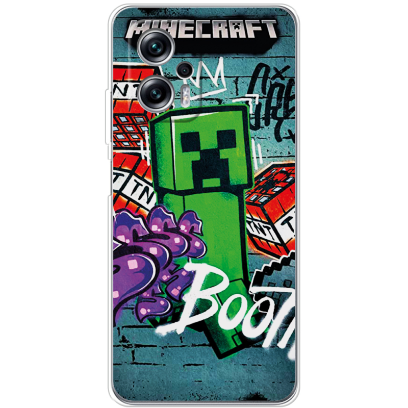 Чехол BoxFace Poco X4 GT Minecraft Graffiti