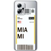 Прозрачный чехол BoxFace Xiaomi Poco X4 GT Ticket Miami