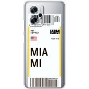 Прозрачный чехол BoxFace Xiaomi Poco X4 GT Ticket Miami