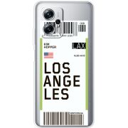 Прозрачный чехол BoxFace Xiaomi Poco X4 GT Ticket Los Angeles