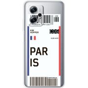 Прозрачный чехол BoxFace Xiaomi Poco X4 GT Ticket Paris