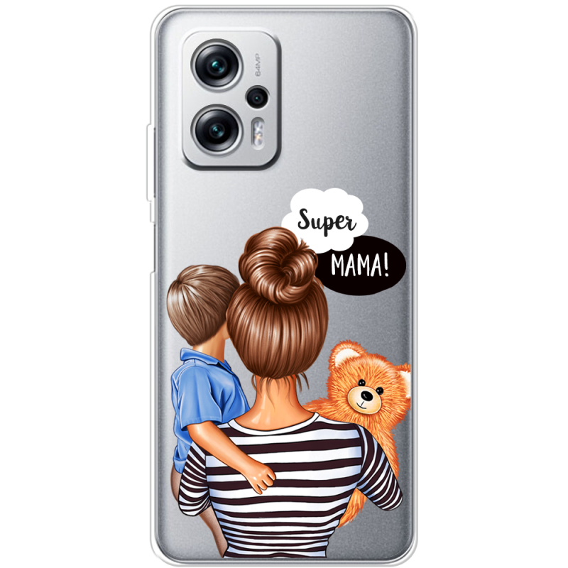 Прозрачный чехол BoxFace Xiaomi Poco X4 GT Super Mama and Son