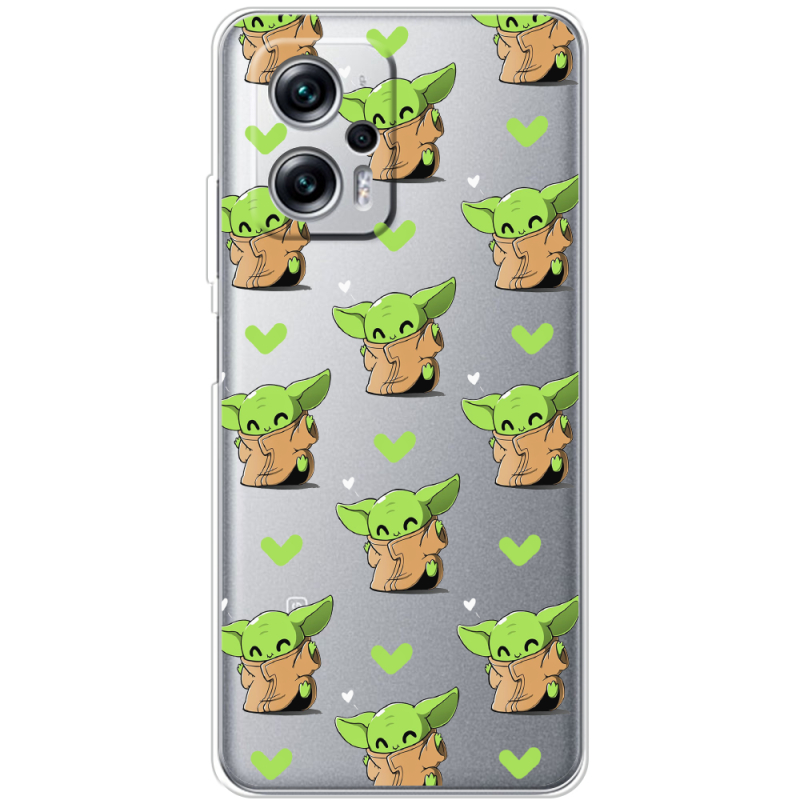 Прозрачный чехол BoxFace Xiaomi Poco X4 GT Pattern Baby Yoda