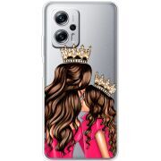 Прозрачный чехол BoxFace Xiaomi Poco X4 GT Queen and Princess