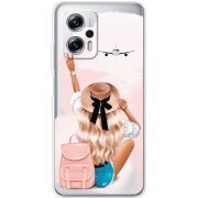 Прозрачный чехол BoxFace Xiaomi Poco X4 GT Travel Girl