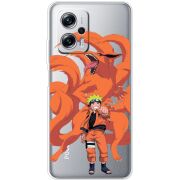 Прозрачный чехол BoxFace Xiaomi Poco X4 GT Naruto and Kurama