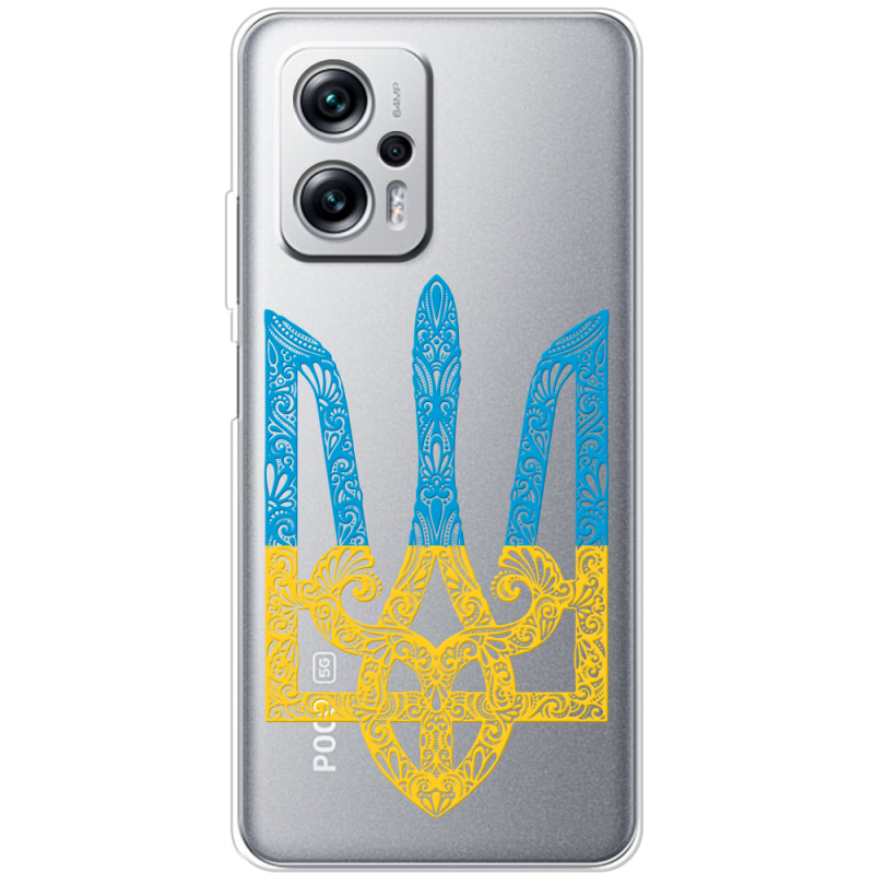 Прозрачный чехол BoxFace Xiaomi Poco X4 GT Gold Trident