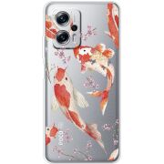 Прозрачный чехол BoxFace Xiaomi Poco X4 GT Japanese Koi Fish