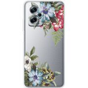 Прозрачный чехол BoxFace Xiaomi Poco X4 GT Floral