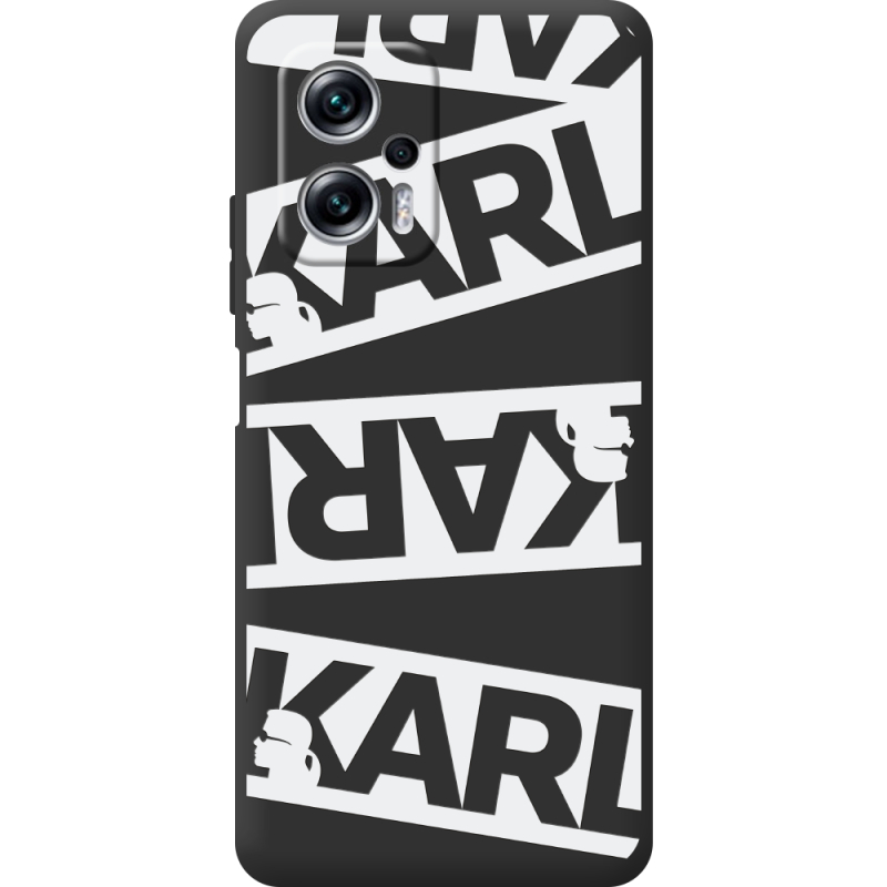 Черный чехол BoxFace Poco X4 GT White Karl