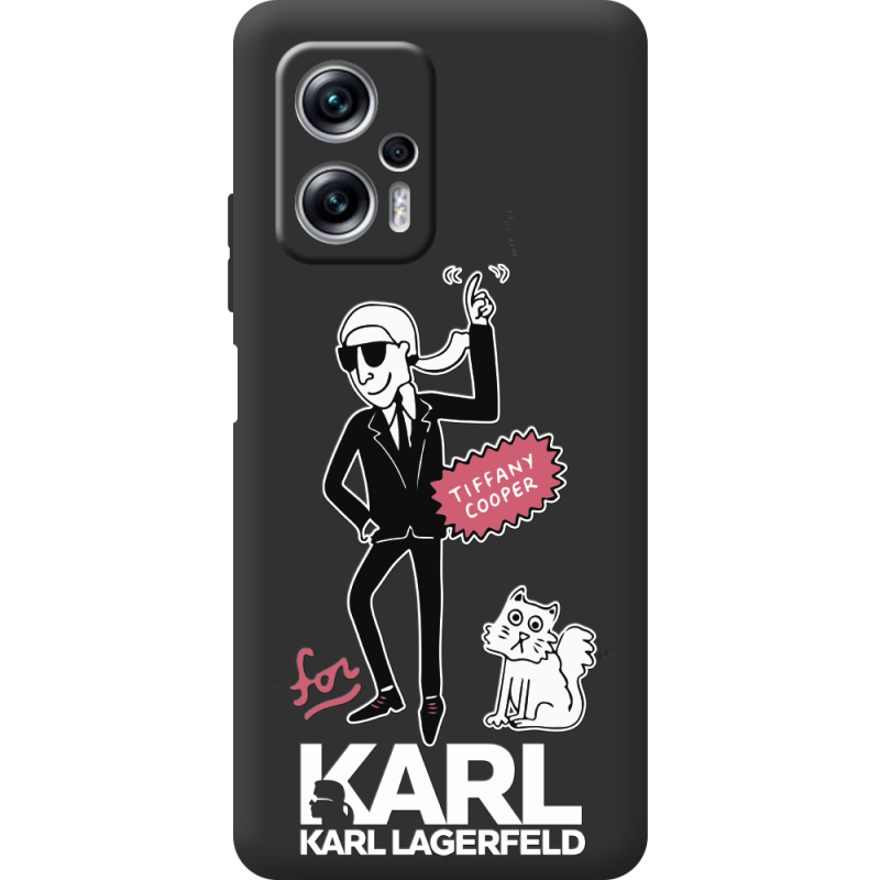 Черный чехол BoxFace Poco X4 GT For Karl