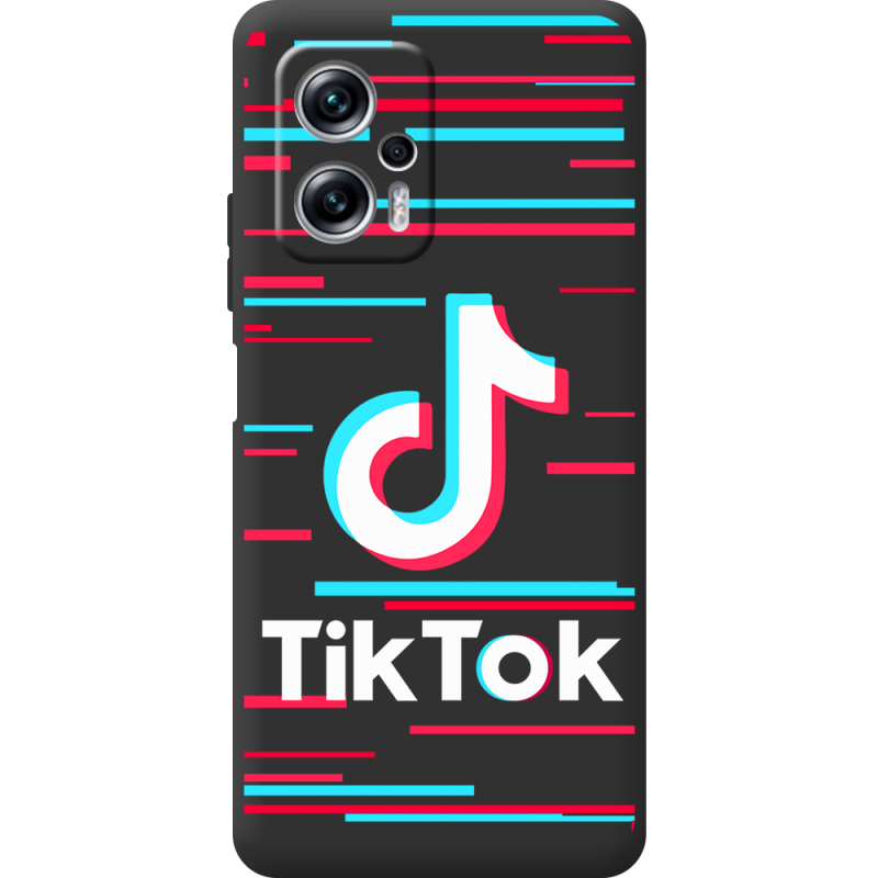 Черный чехол BoxFace Poco X4 GT Tik Tok