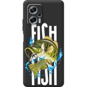 Черный чехол BoxFace Poco X4 GT Fish