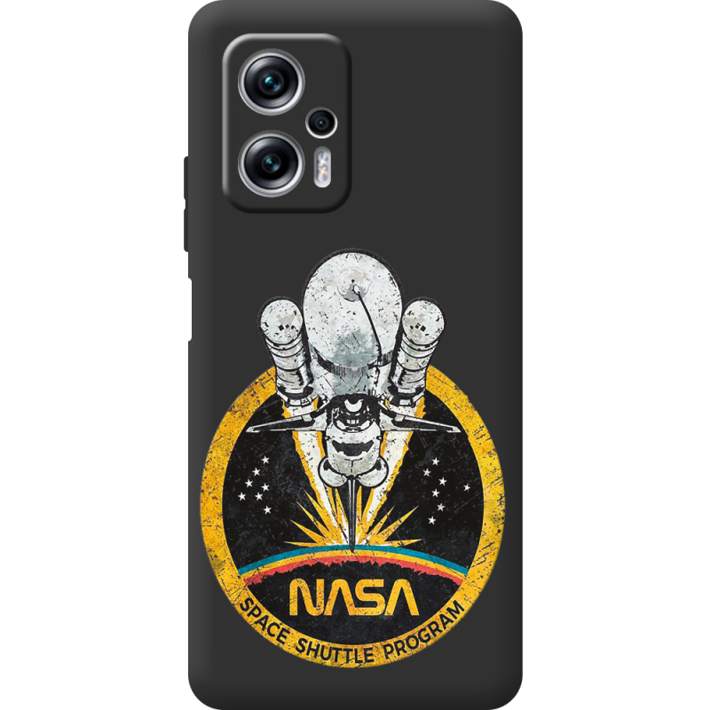 Черный чехол BoxFace Poco X4 GT NASA Spaceship