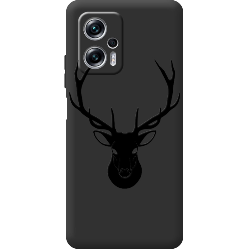 Черный чехол BoxFace Poco X4 GT Deer