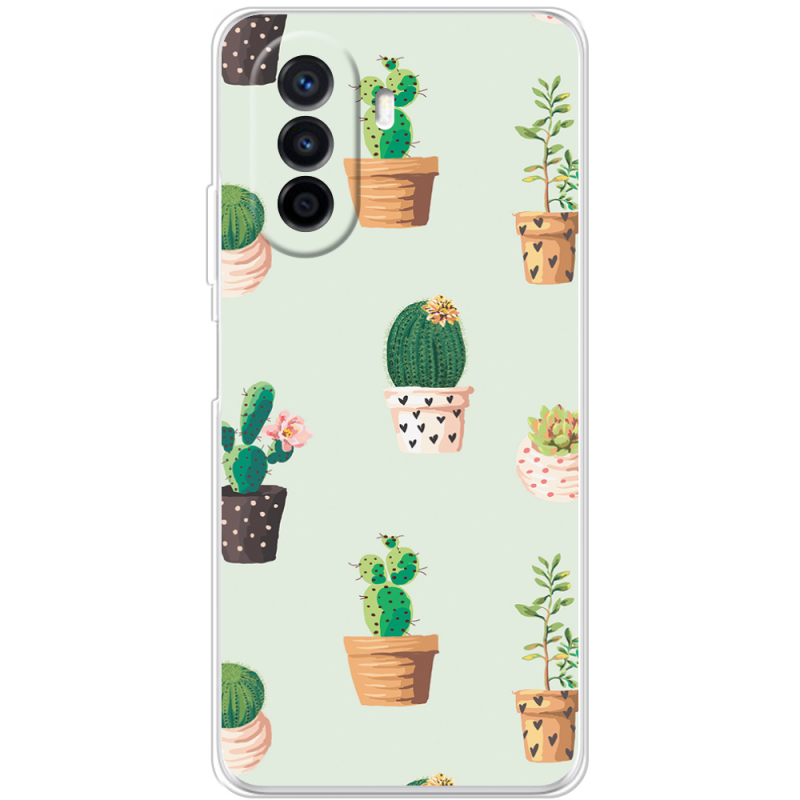 Чехол Uprint Huawei Nova Y70 L-green Cacti