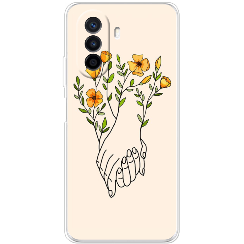 Чехол Uprint Huawei Nova Y70 Flower Hands