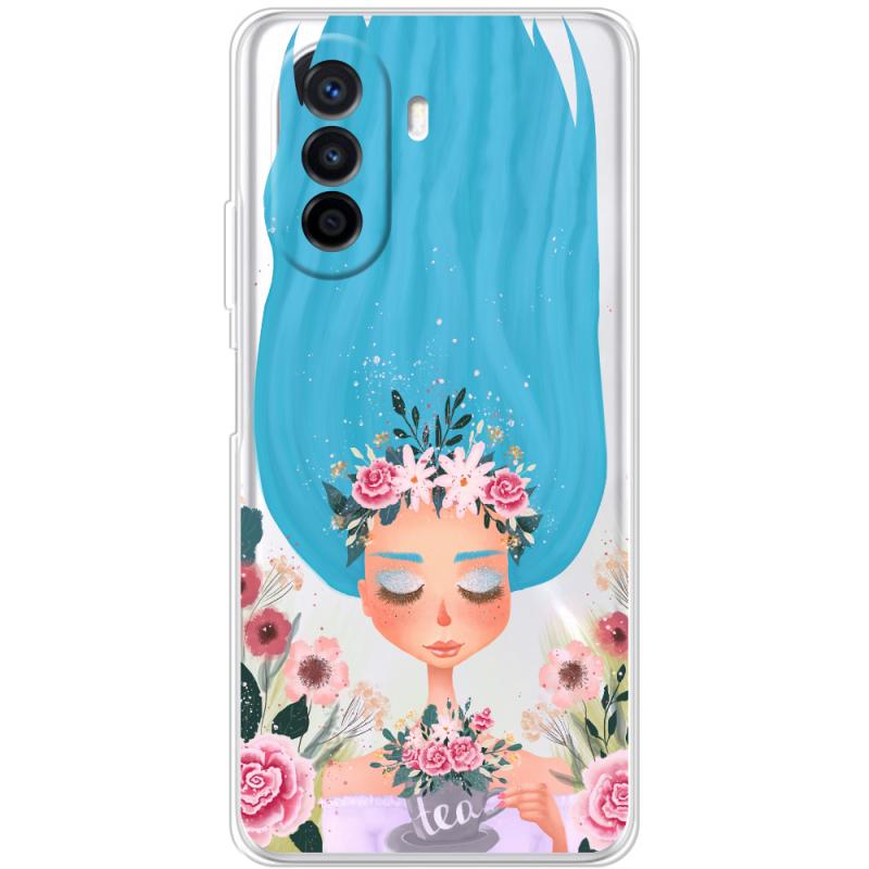 Прозрачный чехол Uprint Huawei Nova Y70 Blue Hair