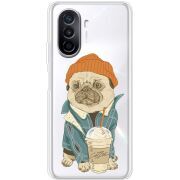 Прозрачный чехол Uprint Huawei Nova Y70 Dog Coffeeman