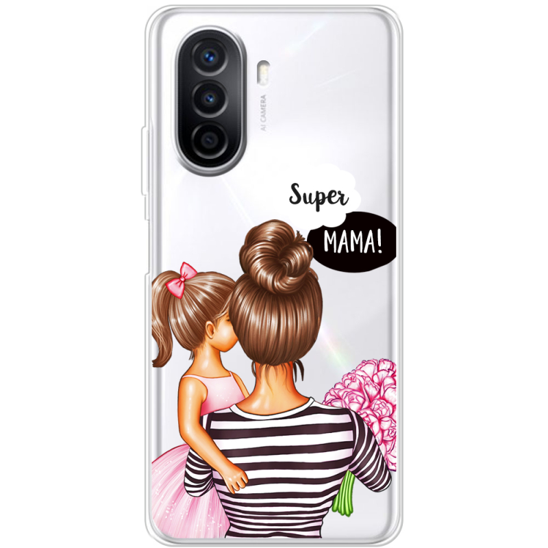 Прозрачный чехол Uprint Huawei Nova Y70 Super Mama and Daughter