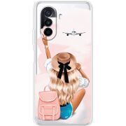 Прозрачный чехол Uprint Huawei Nova Y70 Travel Girl