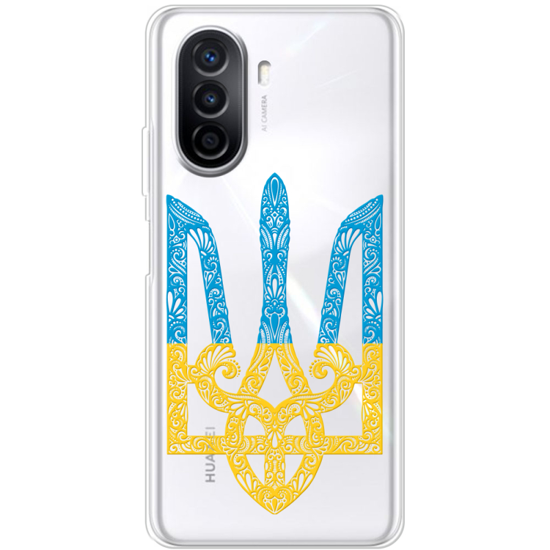 Прозрачный чехол Uprint Huawei Nova Y70 Gold Trident