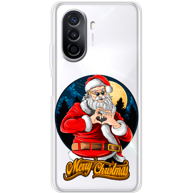 Прозрачный чехол Uprint Huawei Nova Y70 Cool Santa