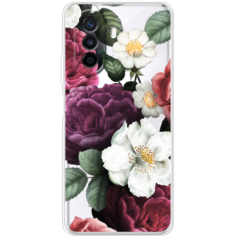 Прозрачный чехол Uprint Huawei Nova Y70 Floral Dark Dreams