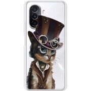 Прозрачный чехол Uprint Huawei Nova Y70 Steampunk Cat