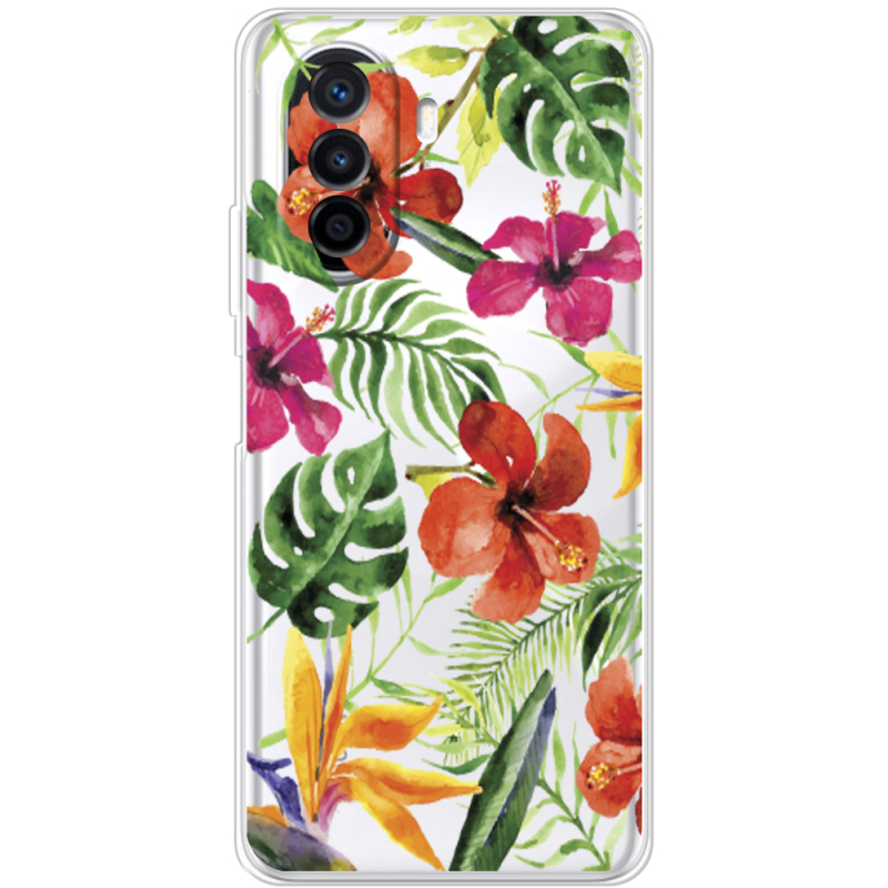 Прозрачный чехол Uprint Huawei Nova Y70 Tropical Flowers