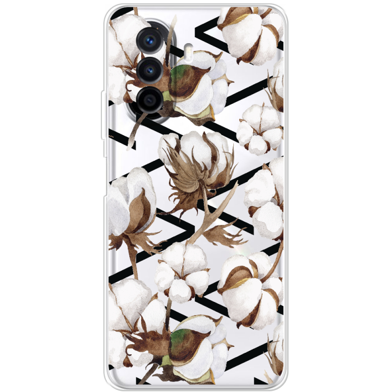 Прозрачный чехол Uprint Huawei Nova Y70 Cotton flowers