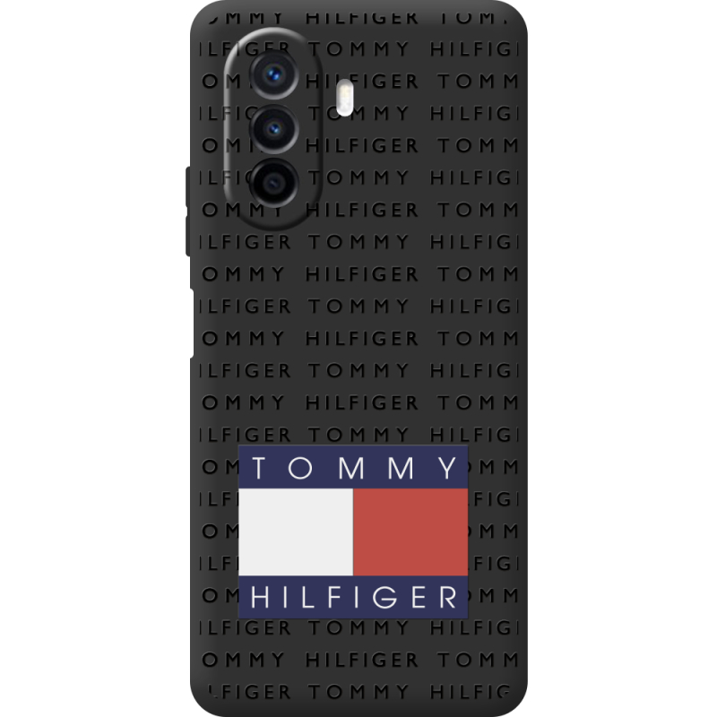 Черный чехол BoxFace Huawei Nova Y70 Tommy Print