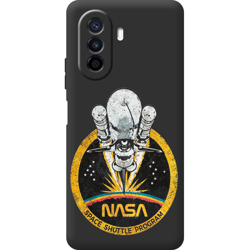 Черный чехол BoxFace Huawei Nova Y70 NASA Spaceship