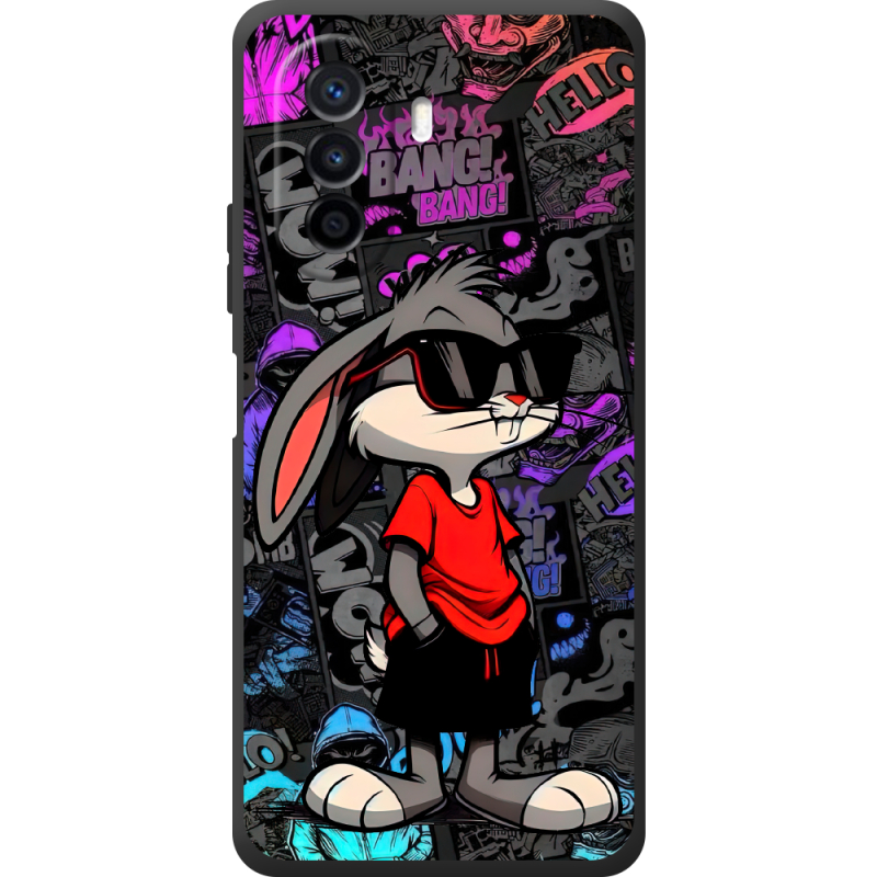 Черный чехол BoxFace Huawei Nova Y70 Малий вухань