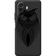 Черный чехол BoxFace Huawei Nova Y70 Owl