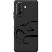 Черный чехол BoxFace Huawei Nova Y70 Sportcar