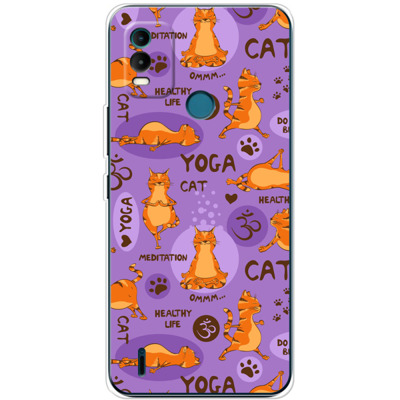 Чехол BoxFace Nokia C21 Plus Yoga Cat