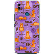 Чехол BoxFace Nokia C21 Plus Yoga Cat