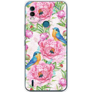 Чехол BoxFace Nokia C21 Plus Birds and Flowers