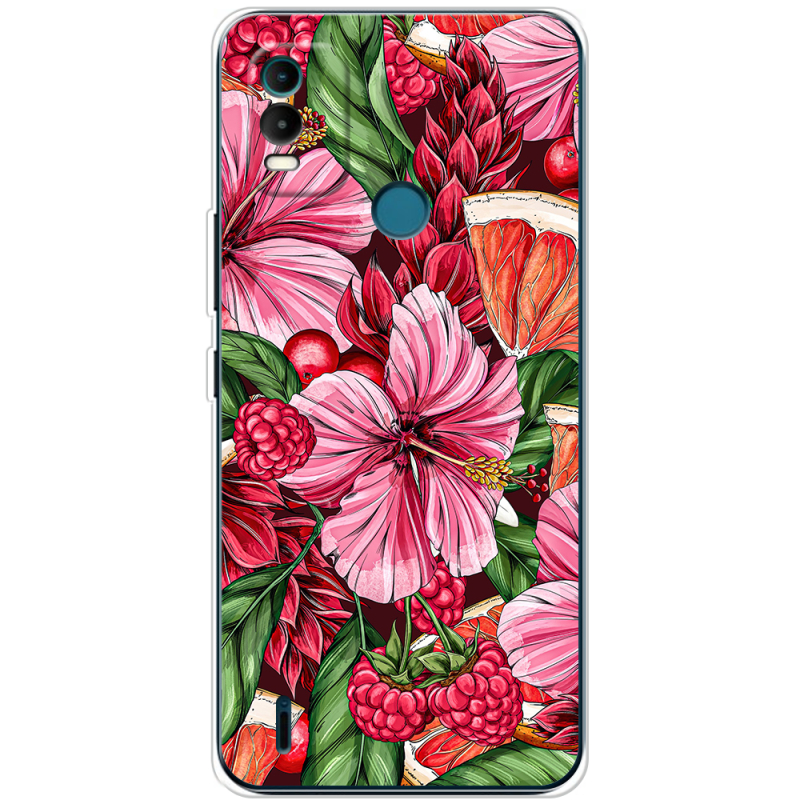 Чехол BoxFace Nokia C21 Plus Tropical Flowers