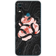 Чехол BoxFace Nokia C21 Plus Snake Rose