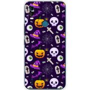 Чехол BoxFace Nokia C21 Plus Halloween Purple Mood