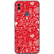 Чехол BoxFace Nokia C21 Plus Happy Valentines