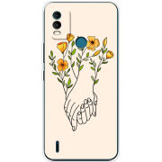 Чехол BoxFace Nokia C21 Plus Flower Hands