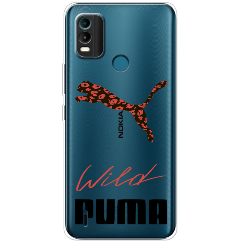 Прозрачный чехол BoxFace Nokia C21 Plus Wild Cat