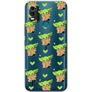 Прозрачный чехол BoxFace Nokia C21 Plus Pattern Baby Yoda