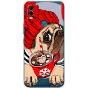 Прозрачный чехол BoxFace Nokia C21 Plus Winter Puggy