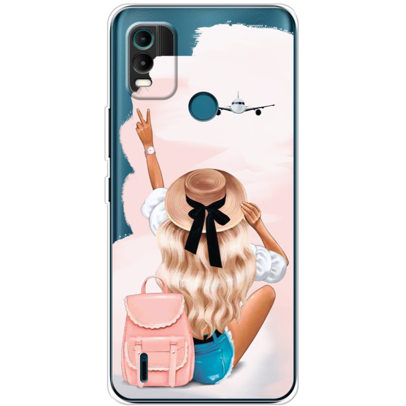 Прозрачный чехол BoxFace Nokia C21 Plus Travel Girl